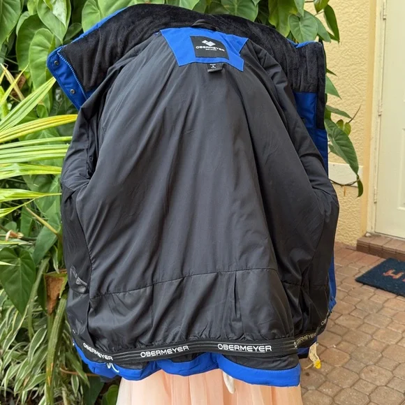 Obermeyer Tuscany II Hooded Jacket Stellar Blue Sz 16 Petite - Picture 8 of 9